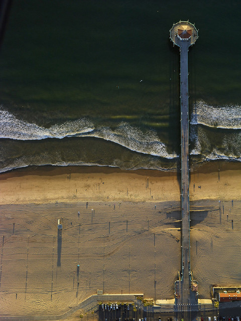Jeffrey Milstein, ‘LA 23 Manhattan Beach Pier’, 2017, Photography, Archival Inkjet Print Mounted on Archival Substrate, Framed in White with Plexiglass, Bau-Xi Gallery