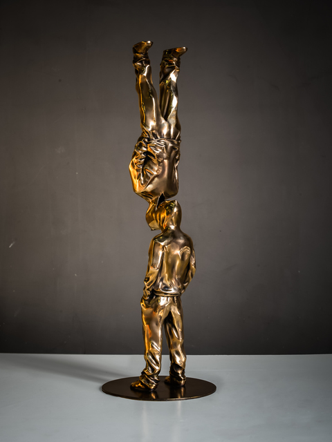 Huang Yulong 黄玉龙, ‘Up Side Down’, 2018, Sculpture, Bronze, JM Art Management
