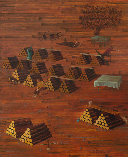 Stephen Chambers RA, ‘Untitled’, 1989, Painting, Oil on canvas, Flowers
