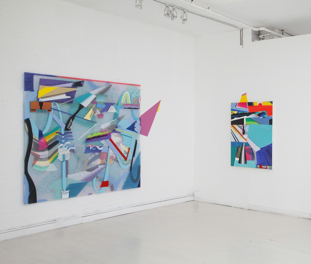 "JV6" (mixed media on Triplewall, 183 x 213 cm) 2015
"JV7" (acrylic on canvas, 122 x91 cm) 2015 "JV6" (mixed media on Triplewall, 183 x 213 cm) 2015
"JV7" (acrylic on canvas, 122 x91 cm) 2015