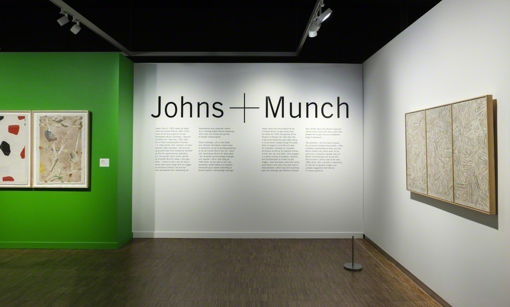 Installation photograph from Jasper Johns & Edvard Munch: Love, Loss, and the Cycle of Life Installation photograph from Jasper Johns & Edvard Munch: Love, Loss, and the Cycle of Life