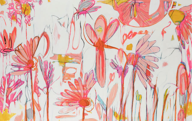 Teresa Roche, ‘Garden Besides The Neon Forest’, Painting, Mixed media on panel, Miller Gallery Charleston