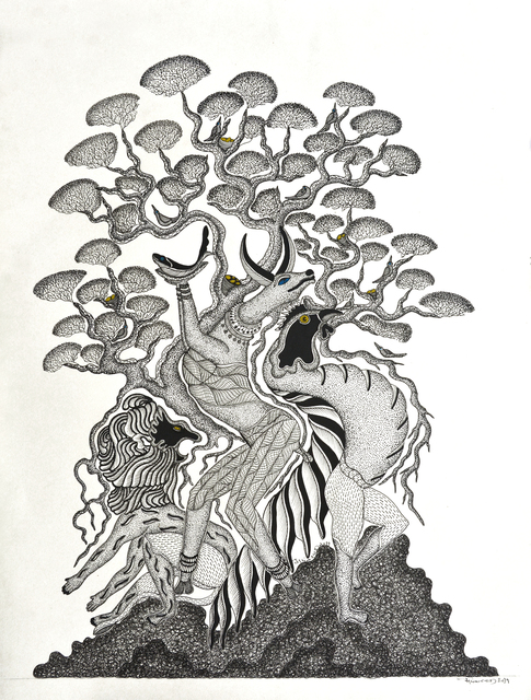 Mayank Singh Shyam, ‘Untitled’, 2019, Painting, Ink on paper, Arushi Arts