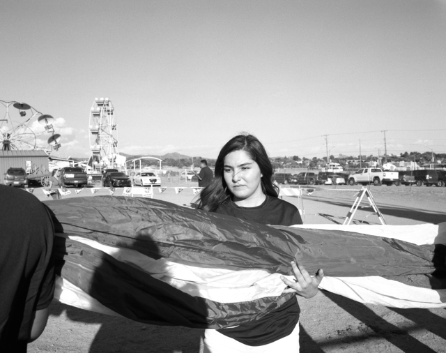 Patrice Aphrodite Helmar, ‘Girl holding flag at New Mexico Rodeo’, 2016, Photography, C-print, Gaa Gallery