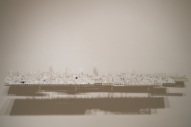 Katsumi Hayakawa, ‘Bonsai City’, 2014, Sculpture, Paper, ink jet printing, fake grass, acrylic elements, McClain Gallery