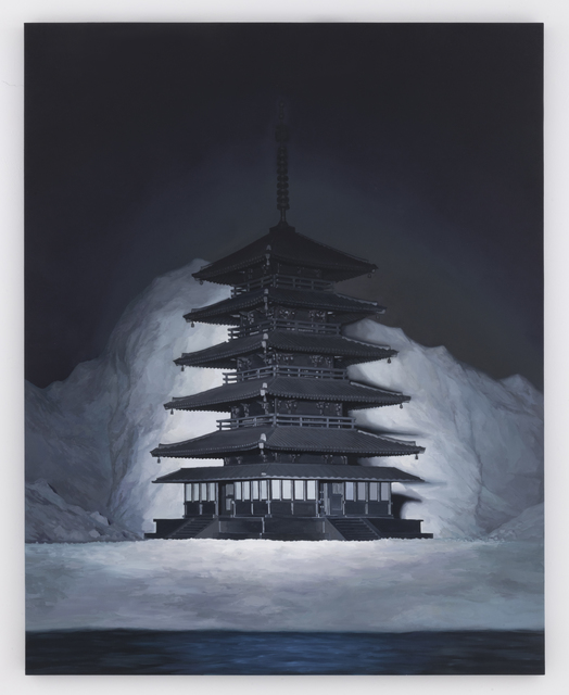 Motohide Takami, ‘Symbol’, 2019, Painting, Oil and chalk on panel, SEIZAN Gallery