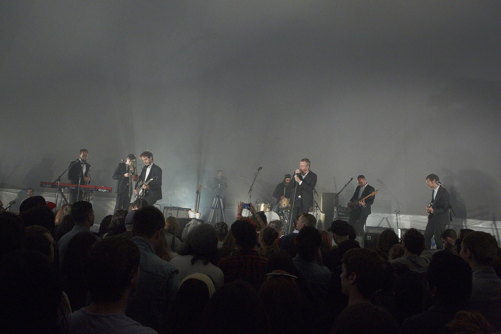 -Ragnar Kjartansson, 'A Lot of Sorrow', 2013. Single-channel video. 6 hours and 9.35 minutes. Performance by The National of their song 'Sorrow'. The performance took place at the VW Dome, MoMA PS1, New York as part of Sunday Sessions. Photograph: Elisabet Davidsdottir. Courtesy of the artist/ Luhring Augustine, New York/ i8 Gallery, Reykjavik/ Ingleby, Edinburgh. -Ragnar Kjartansson, 'A Lot of Sorrow', 2013. Single-channel video. 6 hours and 9.35 minutes. Performance by The National of their song 'Sorrow'. The performance took place at the VW Dome, MoMA PS1, New York as part of Sunday Sessions. Photograph: Elisabet Davidsdottir. Courtesy of the artist/ Luhring Augustine, New York/ i8 Gallery, Reykjavik/ Ingleby, Edinburgh.