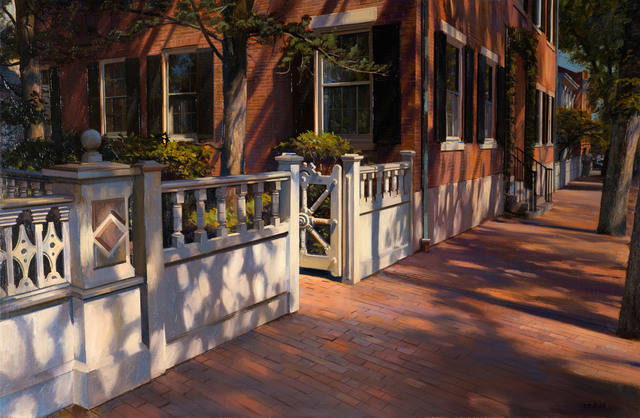Joel Babb, ‘A Seafaring Gate, Nantucket’, 2007, Painting, Oil on mounted linen, Vose Galleries