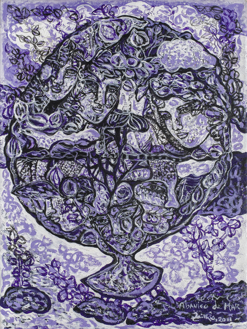 Zaida del Río, ‘Abanico de mar | Meeresfächer | Sea Fan ’, 2011, Painting, Mixed on canvas, ArteMorfosis - Cuban Art Platform