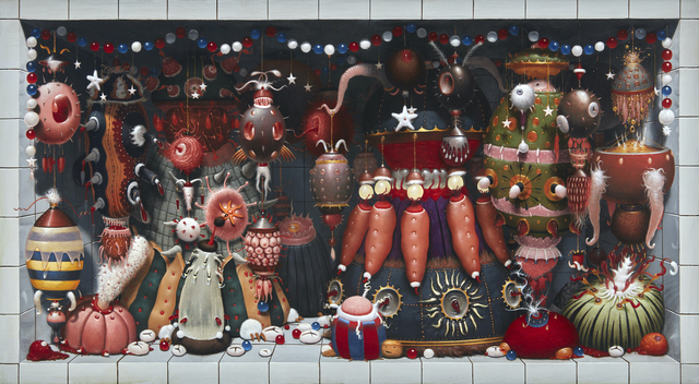 John Greenwood, ‘Spoilt for Choice’, 2020, Painting, Oil on gesso board, Richard Heller Gallery