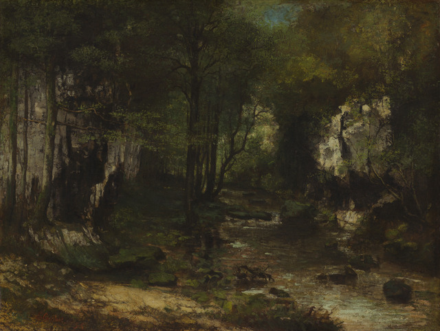 Gustave Courbet | The Stream (Le Ruisseau du Puits-Noir; vallée de ...