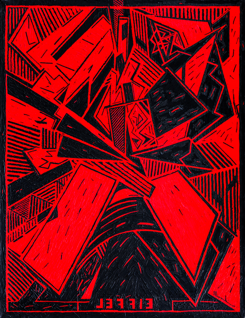 Aldo Mondino, ‘Eiffel’, 1979, Martini Studio d'Arte