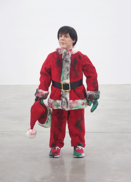 Jonathan Monk, ‘Together Again But Always Alone’, 2014, Sculpture, Paul McCarthy dressed as in Tokyo Santa with young head of Paul McCartney standing, mixed media, Casey Kaplan