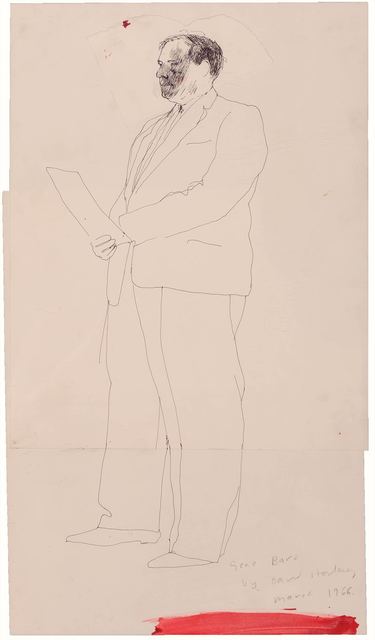 David Hockney, ‘Gene Baro (diptych)’, 1966, Doyle