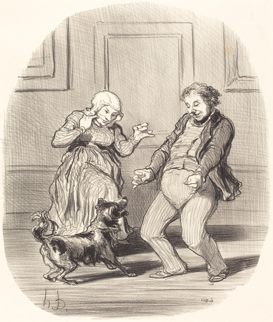 Honoré Daumier, ‘Se réjouissant... de la fin de la Canicule’, 1852, National Gallery of Art, Washington, D.C.