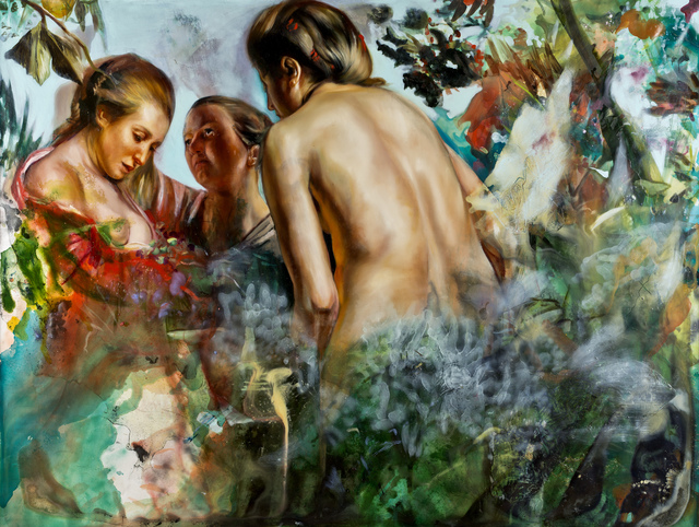 Angela Fraleigh, ‘Something has already started to live in you that will live longer than the sun’, 2014, Inman Gallery