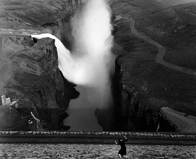Agnieszka Sosnowska, ‘Self Portrait. Kárahnjúkar Dam, Iceland’, 2014, Photography, Toned gelatin silver print, Vision Neil Folberg Gallery