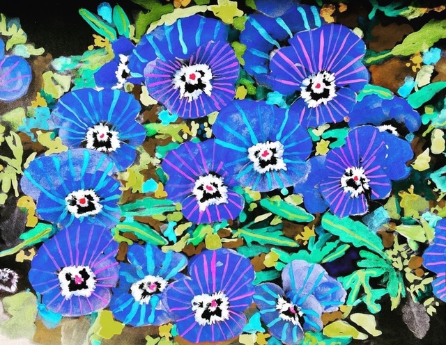 Andee Axe, ‘Purple in Bloom’, 2020, Painting, Acrylic, canvas, glitter, resin, The Illustrated Gallery
