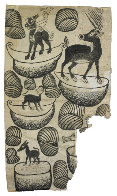 Martín Ramírez, ‘Untitled (Abstract Landscape with Figures)’, c. 1960-63, Robert Berman Gallery