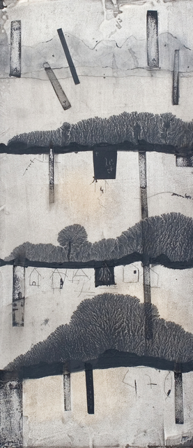 Manu vb Tintoré, ‘Retall de terra 1’, 2011, Painting, Water black pigment, N2 Galería