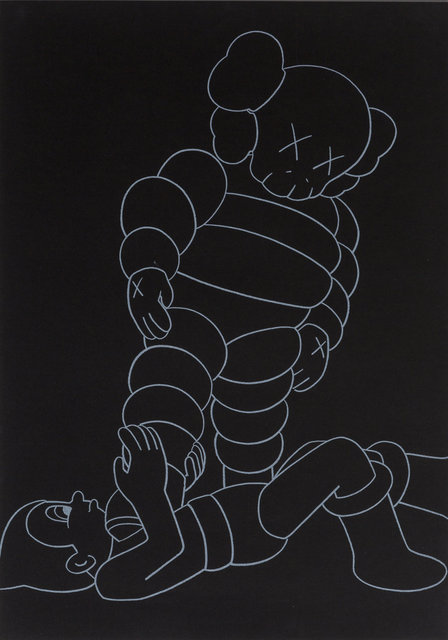KAWS, ‘Chum vs. Astroboy’, 2002, Print, Screenprint on black wove paper, Heritage Auctions