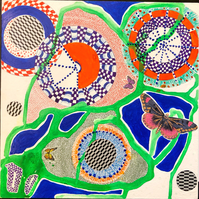 Dee Shapiro, ‘Butter Up’, 2018, Painting, Mixed media on panel, Ro2 Art
