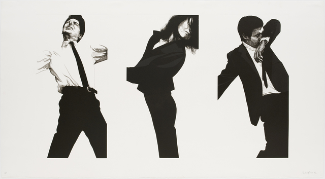 Robert Longo, ‘Jules, Gretchen, Mark, State II’, Print, Color lithograph with embossing, Brooke Alexander, Inc.
