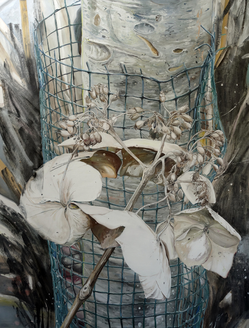 Mireille Blanc, ‘Hydrangea macrophylla’, 2019, Painting, Oil and spray on canvas, THE PILL®
