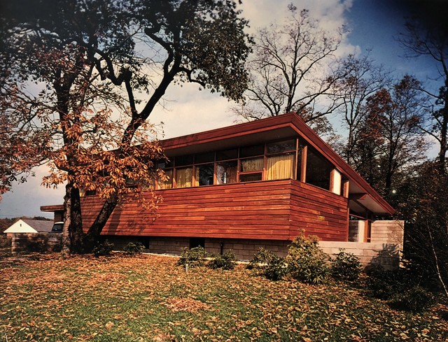 Pedro E. Guerrero, ‘Fider House, Exterior, CT (Joseph P. Salerno, Architect)’, 1949, Photography, Vintage color photograph, Edward Cella Art and Architecture