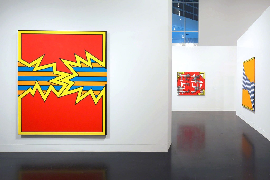 Installation view, Nicholas Krushenick: Electric Soup, Tang Teaching Museum, 2015 Installation view, Nicholas Krushenick: Electric Soup, Tang Teaching Museum, 2015