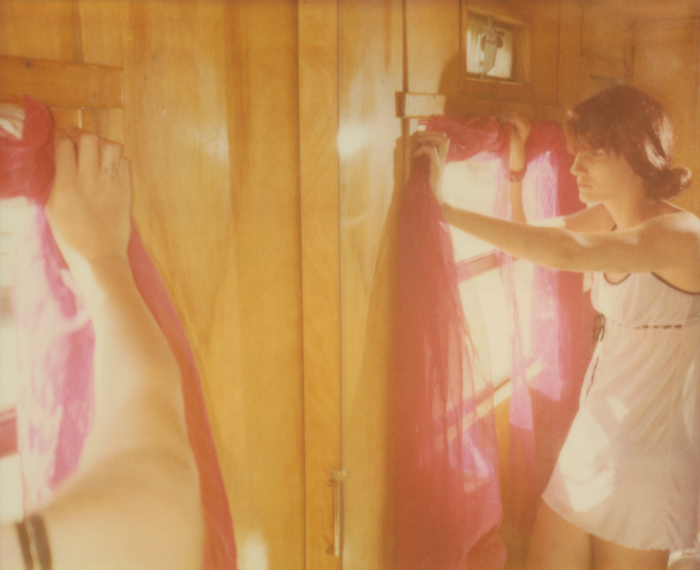 Stefanie Schneider, ‘Hemispheres Away (The Girl behind the White Picket Fence) ’, 2013, Photography, Analog C-Print, hand-printed by the artist on Fuji Crystal Archive Paper, based on a Polaroid, not mounted, Instantdreams