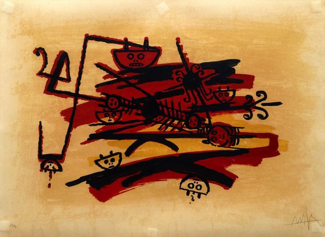 Wifredo Lam, ‘De la carpeta El último viaje del buque fantasma’, 1976, Roseberys