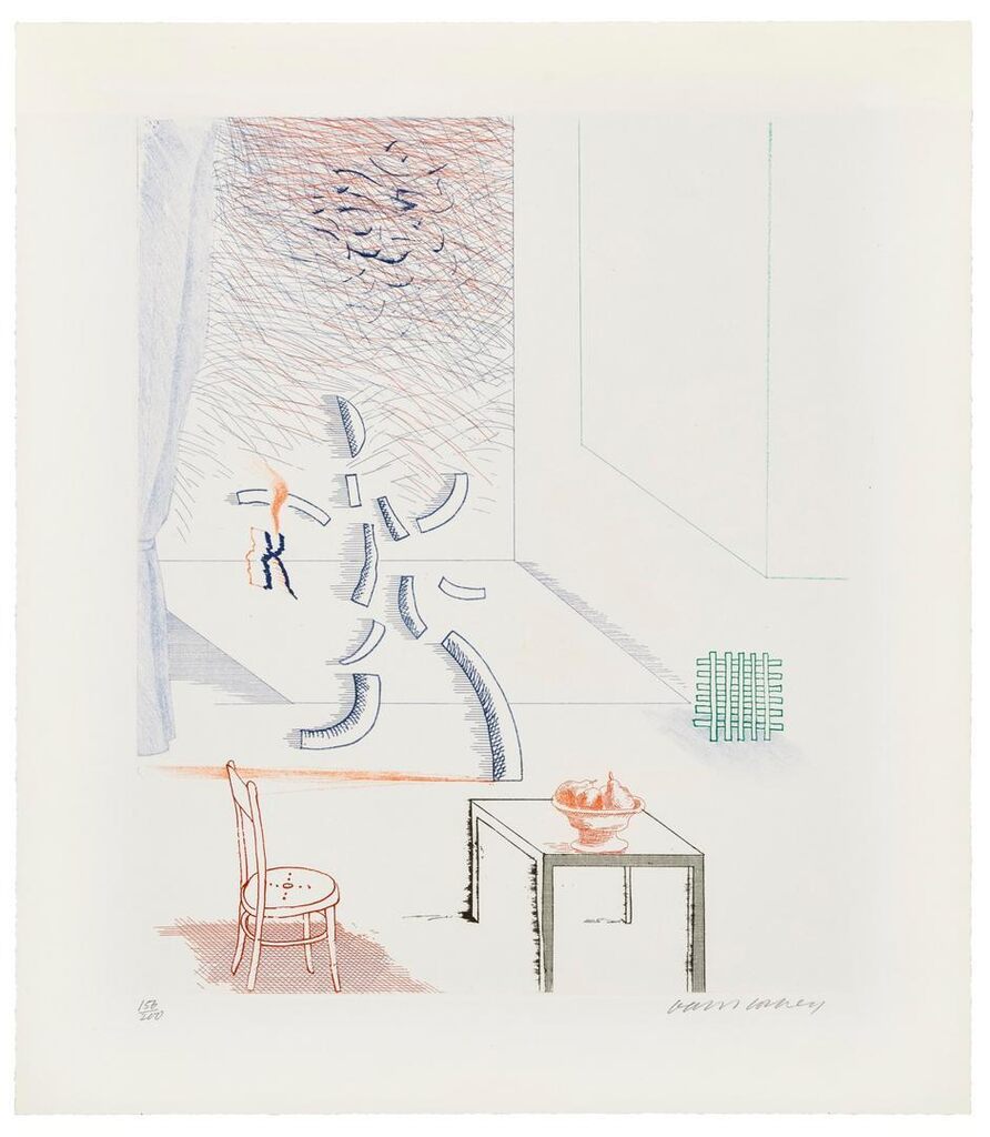 David Hockney - Tick it, Tock it, Turn it True, from: The Blue Guitar