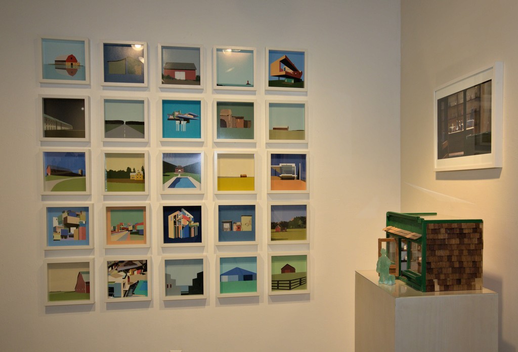 Installation view- Landscapes and architecture- 9 inches square ( each) edition of 30 ( each) 2017 Installation view- Landscapes and architecture- 9 inches square ( each) edition of 30 ( each) 2017