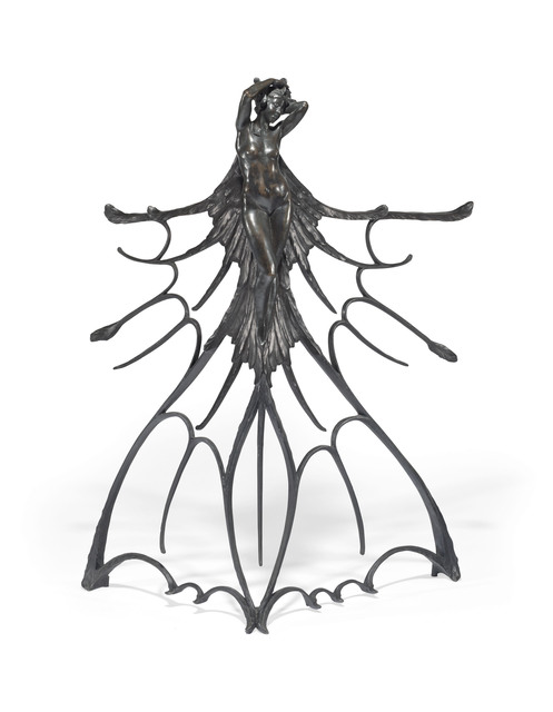 René Lalique, ‘A Rare and Important ‘Femme Ailée’ Sculpture’, circa 1900, Sculpture, Patinated bronze, Christie's