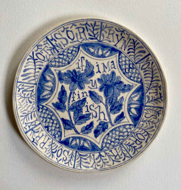 Elyse Pignolet, ‘If I May Finish’, 2021, Sculpture, Ceramic plate with glazes, Koplin Del Rio