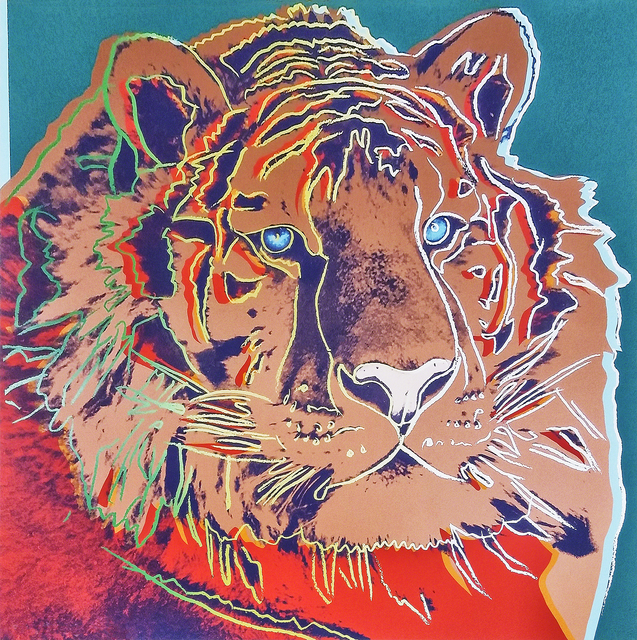 Andy Warhol, ‘Siberian Tiger, from Endangered Species’, 1983, Print, Screen print in colours on Lenox Museum Board, Tate Ward Auctions