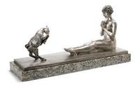 Naked Female and Goat