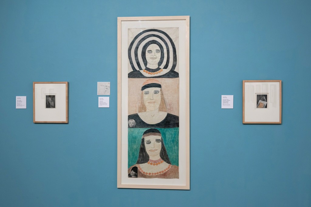 Installation view of "Lee Godie: Self-Portraits" at Intuit, Chicago (2016). Photo credit: Cheri Eisenberg Installation view of "Lee Godie: Self-Portraits" at Intuit, Chicago (2016). Photo credit: Cheri Eisenberg