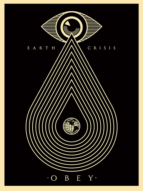 Shepard Fairey, ‘Earth Crisis (Black)’, 2014, Black Book Gallery