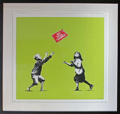 Banksy, ‘No Ball Games (Green)’, 2009, Vanessa Villegas Art Advisory