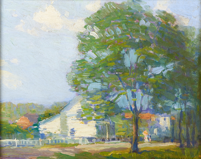 John Fulton Folinsbee, ‘Untitled (Woodstock)’, 1913, Painting, Oil on board (framed), Rago/Wright