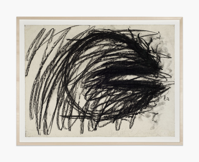Judith Bernstein, ‘SMALL HORIZONTAL NUMBER 1’, 1973, Drawing, Collage or other Work on Paper, Charcoal on paper, Karma International