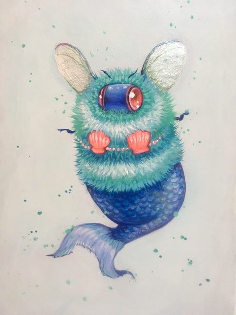 Camilla d'Errico, ‘Aquaribuzz’, 2019, Painting, Duo oils and acrylic on board, Haven Gallery