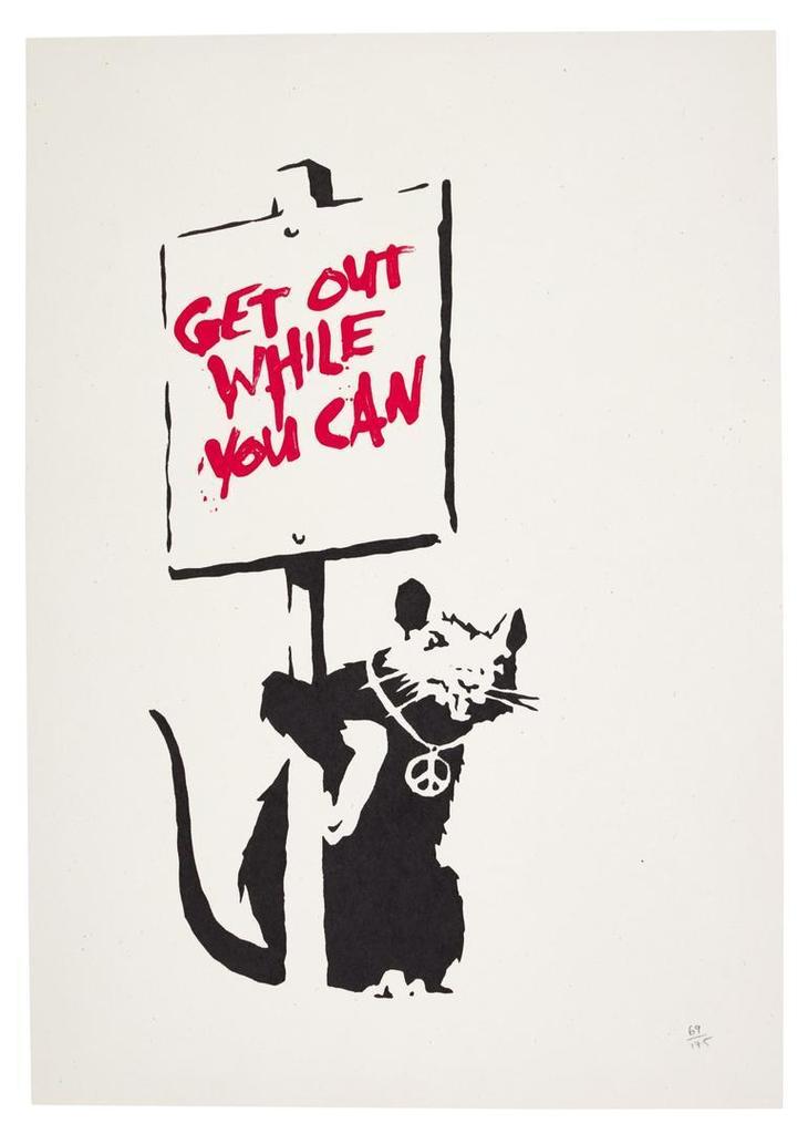 Banksy - Get Out While You Can