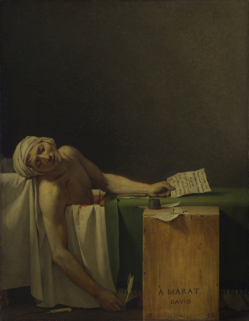 Jacques-Louis David, ‘Death of Marat’, 1793, Art History 101