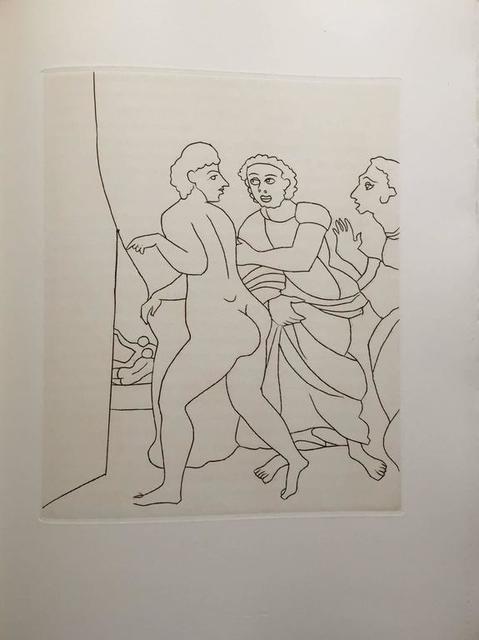 André Derain, ‘Erotic Female Nude - Etching from Le Satyricon’, 20th Century, Lions Gallery