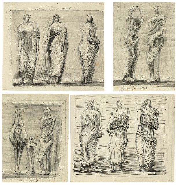 henry moore standing figures