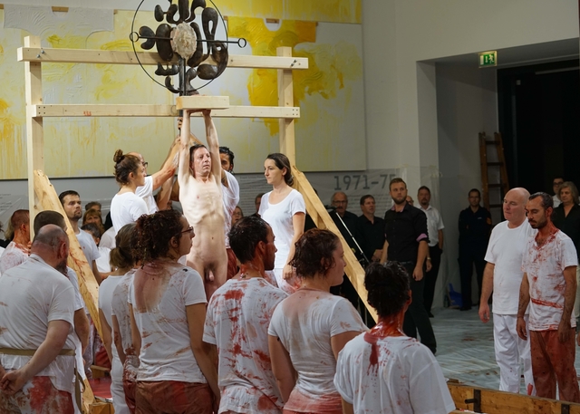 Hermann Nitsch, ‘155. Aktion, 1.9.2018, Nitsch Museum Mistelbach, Fotograf: Wolfgang Kober’, 2018, Galerie Elisabeth & Klaus Thoman
