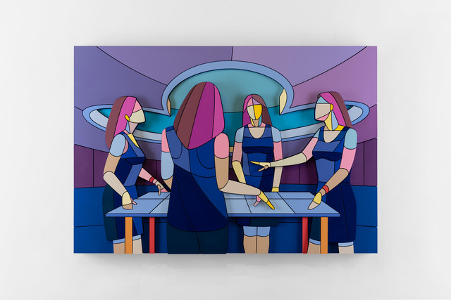 Dmitri Aske, ‘Irreconcilable’, 2020, Mixed Media, Plywood, spray paint, Ruarts Gallery